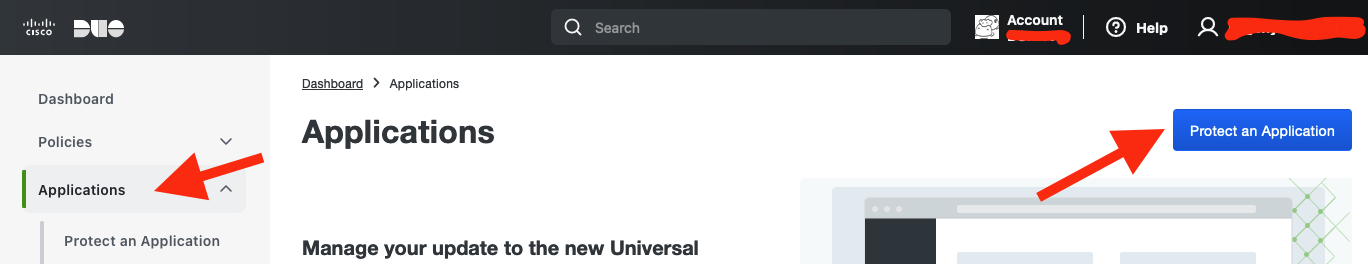 MFA DUO applications