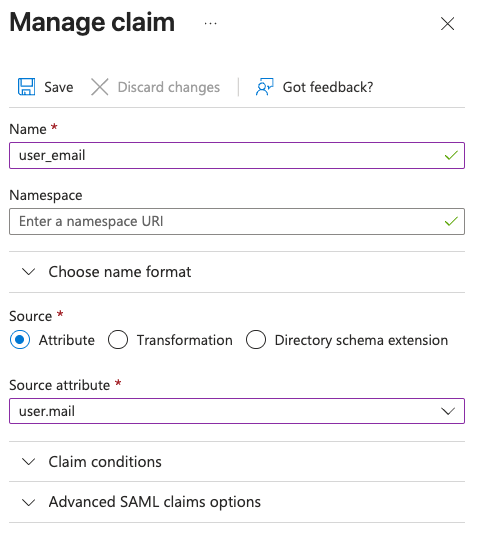 Microsoft Entra ID - Claim