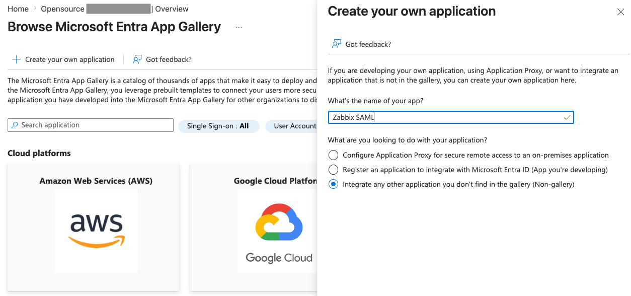 Microsoft Entra ID - Create app