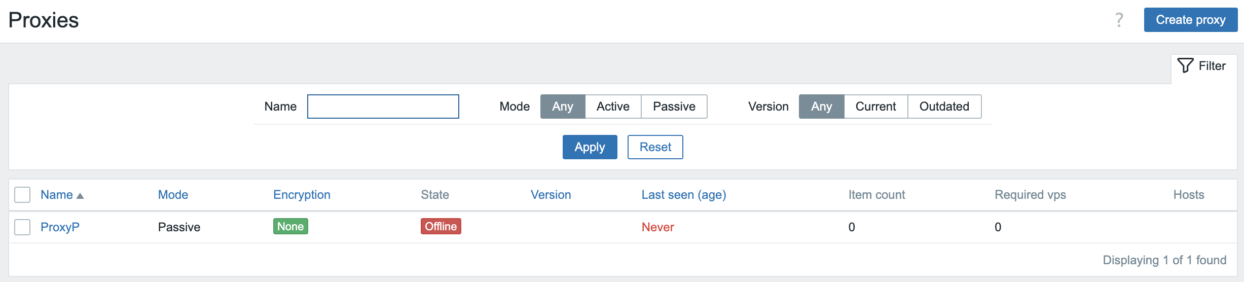 Passive Proxy not working