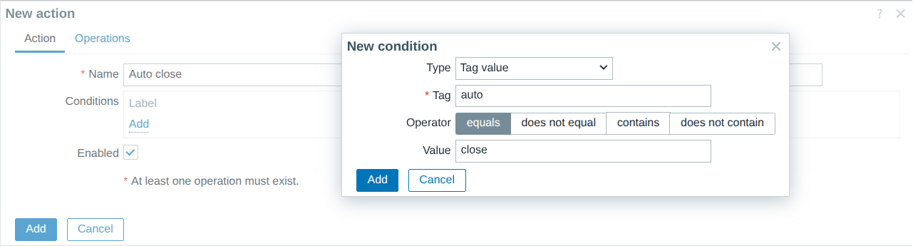 Set up conditions for action
